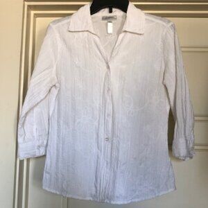 Woman's White Blouse - size small